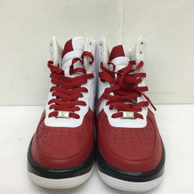 ナイキ NIKE スニーカー スニーカー 335844-611 AIR FORCE 1 HIGH SUPREME エアフォース1　ハイ　サプリーム 28.0cm ロゴ、文字 白 / ホワイト / X 赤 / レッド /  メンズ USED 古着 中古 10124091