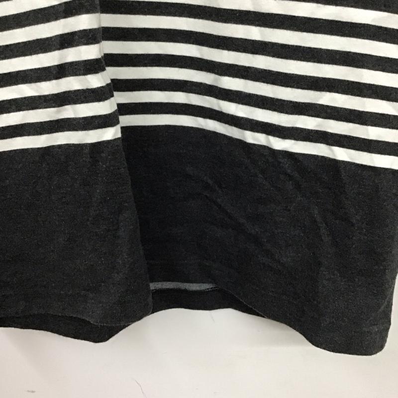 ザノースフェイス THE NORTH FACE Tシャツ 半袖 nt32137 Tシャツ プリントTシャツ 半袖カットソー L ボーダー柄 白 / ホワイト / X 灰 / グレー /  メンズ USED 古着 中古 10129887