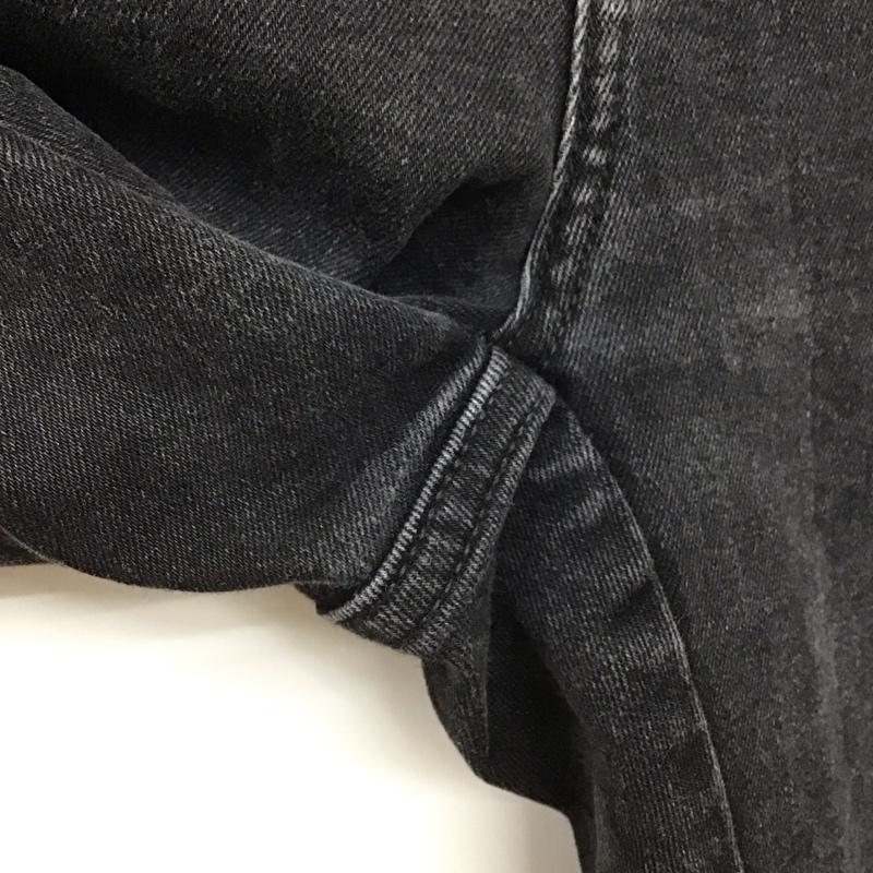 ザラベーシック ZARA BASIC パンツ デニム、ジーンズ デニムパンツ スリムパンツ カジュアルパンツ ストレッチパンツ 38 無地 黒 / ブラック /  レディース USED 古着 中古 10129312