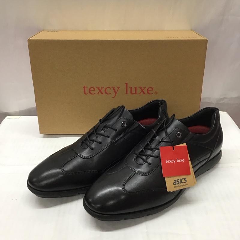 アシックス ASICS 革靴 革靴 TU-7776 texcy luxe ビジネススニーカー 25cm 箱有 25.0cm 無地 黒 / ブラック /  メンズ USED 古着 中古 10111701