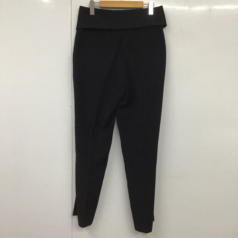 ビーシービージーマックスアズリア BCBGMAXAZRIA パンツ スラックス スラックスパンツ ワイドパンツ センタータックパンツ S 無地 黒 / ブラック /  レディース USED 古着 中古 10133045