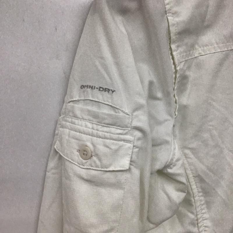 コロンビア Columbia シャツ、ブラウス 長袖 長袖シャツ 無地シャツ カラーシャツ M 無地 アイボリー / アイボリー /  レディース USED 古着 中古 10149571