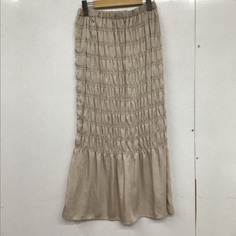ダブルクローゼット w closet スカート ロングスカート FREE 無地 ベージュ / ベージュ /  レディース USED 古着 中古 10131656