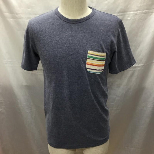 チャオパニック CIAOPANIC Tシャツ 半袖 半袖カットソー プリントTシャツ クルーネックカットソー M 無地 インディゴ / インディゴ /  メンズ USED 古着 中古 10114591