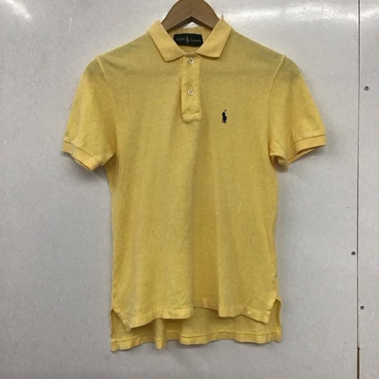 ラルフローレン RALPHLAUREN ポロシャツ 半袖 L 無地 黄 / イエロー /  レディース USED 古着 中古 10136447