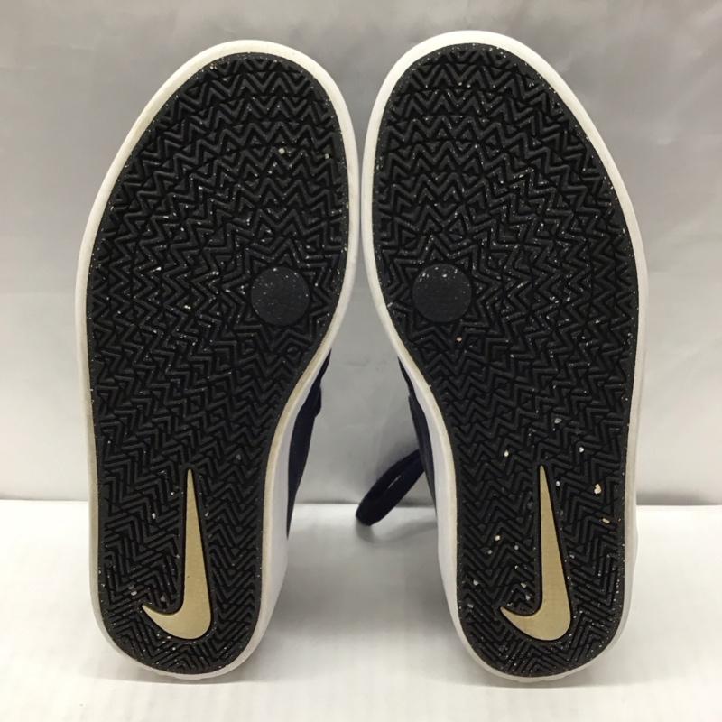 ナイキ NIKE スニーカー スニーカー 843900-441 SB CHECK SOLAR PRM 24cm 24.0cm ロゴ、文字 紺 / ネイビー / X 白 / ホワイト /  レディース USED 古着 中古 10118865