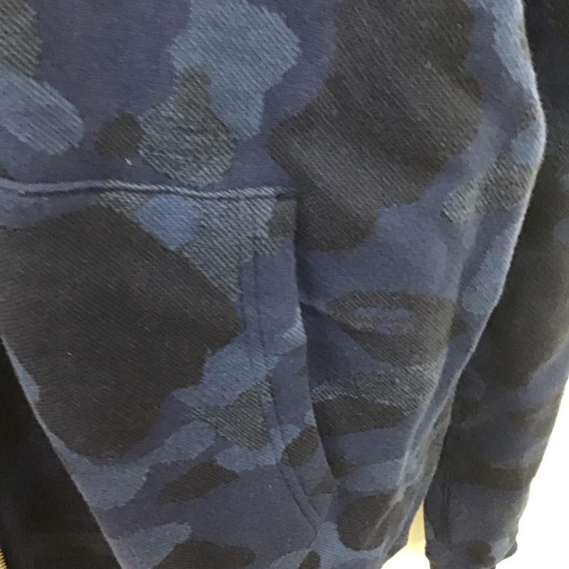 アベイシングエイプ A BATHING APE パーカー 長袖 長袖 総柄 青 / ブルー /  メンズ USED 古着 中古 10107413