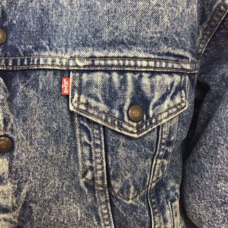 リーバイス Levi s ジャケット、上着 ジャケット、ブレザー デニムジャケット カラージャケット 長袖ジャケット ブルゾン M 無地 インディゴ / インディゴ /  メンズ USED 古着 中古 10124803