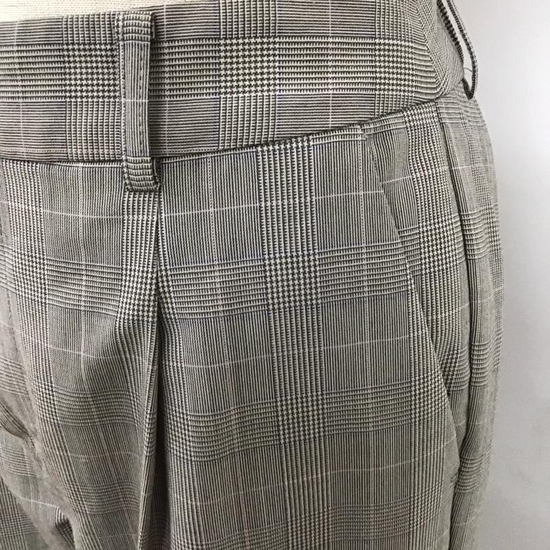 グリーンレーベルリラクシング green label relaxing パンツ スラックス 3514-138-1647 カチリラ テーパードパンツ 34 チェック 灰 / グレー /  レディース USED 古着 中古 10109665