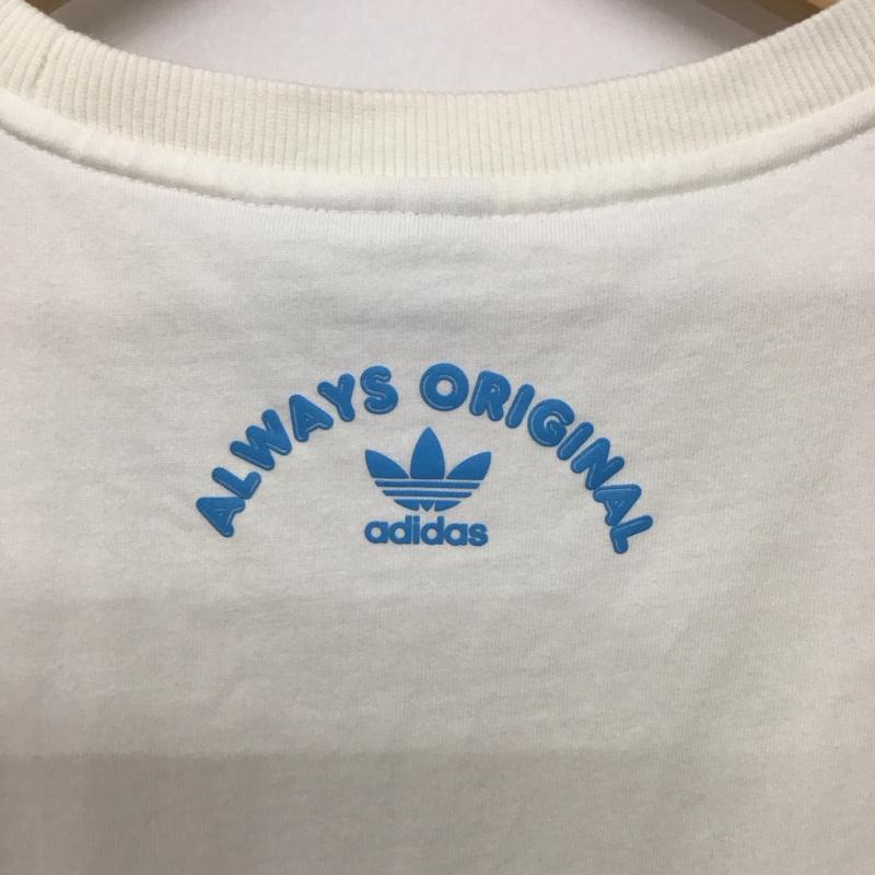 アディダス adidas Tシャツ 半袖 hf2027 オリジナルグラフィックTシャツ プリントTシャツ プリント 白 / ホワイト /  レディース USED 古着 中古 10140134
