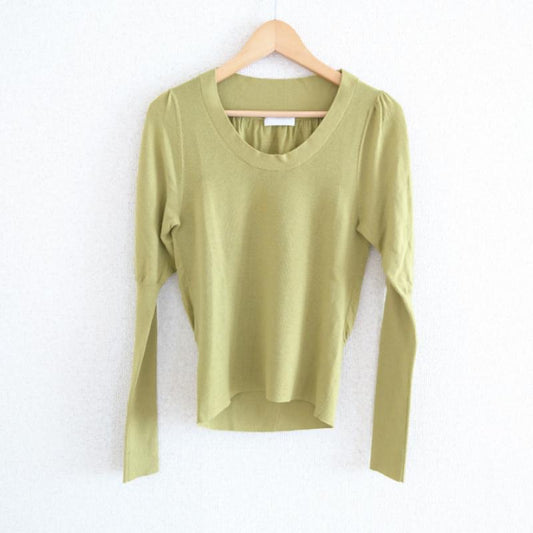 アンテプリマ ANTEPRIMA ニット、セーター 長袖 38 無地 黄 / イエロー /  レディース USED 古着 中古 10009685