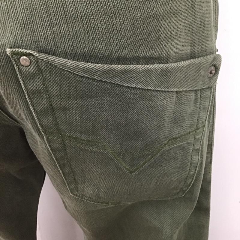 ディーゼル DIESEL パンツ デニム、ジーンズ デニムパンツ スリムパンツ ジーンズ カジュアルパンツ ストレートパンツ 28インチ 無地 カーキ / カーキ /  メンズ USED 古着 中古 10107205