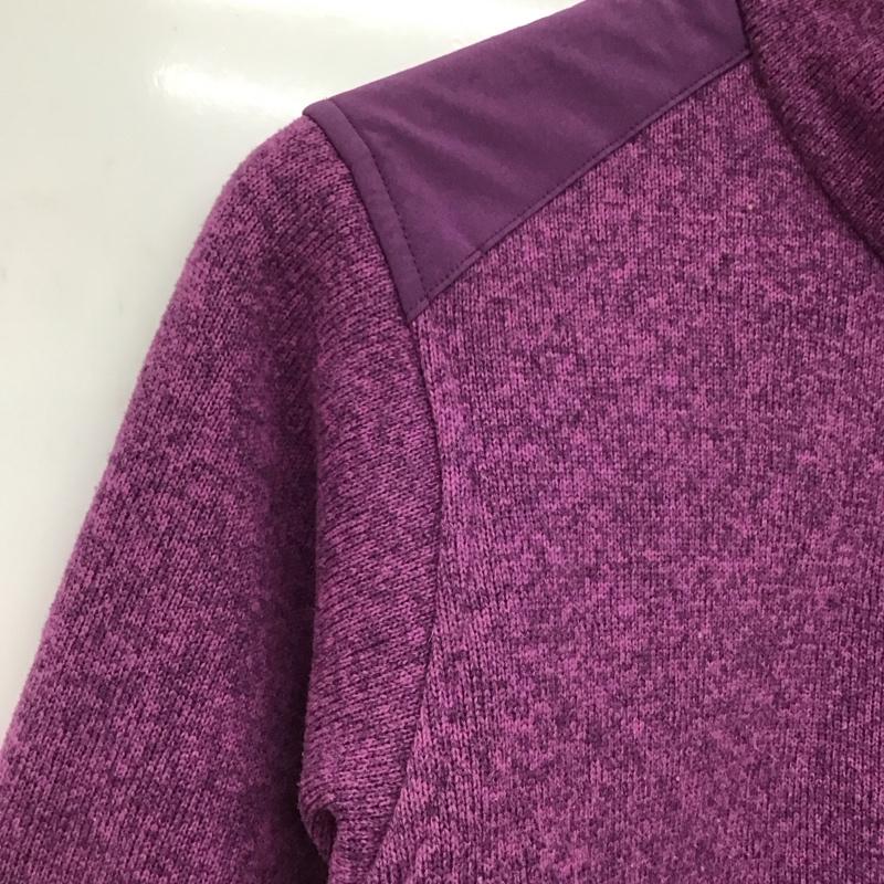 モンベル mont-bell ジャケット、上着 ジャケット、ブレザー 1106588 クリマプラス ニットジャケット フリース XL ロゴ、文字 紫 / パープル /  レディース USED 古着 中古 10147175