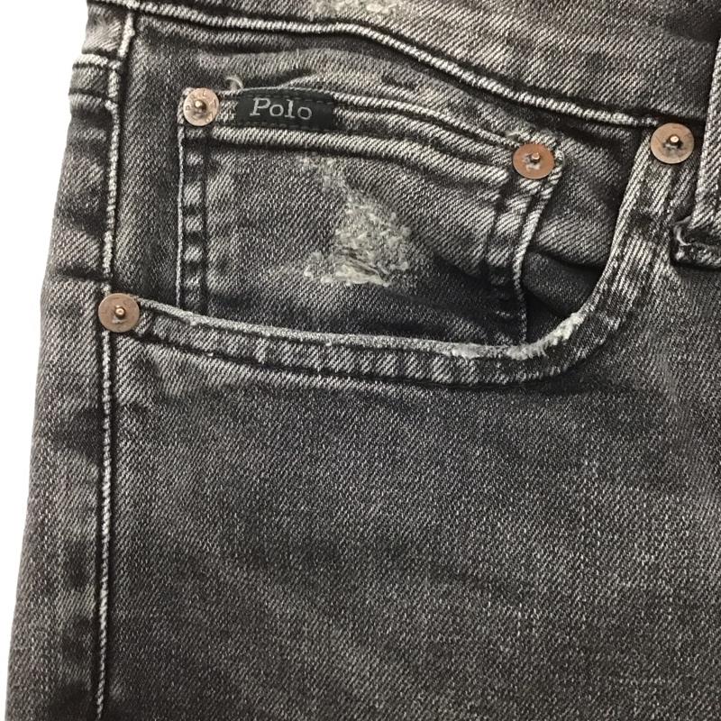 ポロラルフローレン POLO RALPH LAUREN パンツ デニム、ジーンズ 34インチ 無地 黒 / ブラック /  メンズ USED 古着 中古 10108079