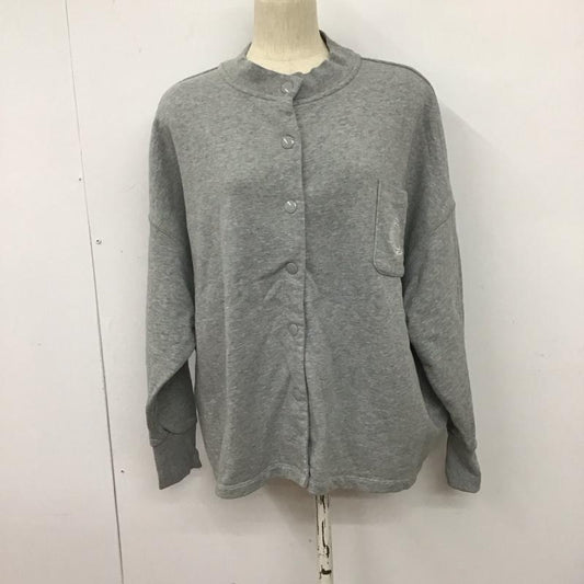ナイキ NIKE ジャケット、上着 ジャンパー、ブルゾン L ロゴ、文字 X 刺繍 灰 / グレー /  レディース USED 古着 中古 10128226