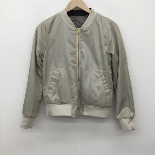 ショコラ フィネ ローブ chocol raffine robe ジャケット、上着 ジャンパー、ブルゾン リバーシブル M 無地 X チェック ベージュ / ベージュ / X 茶 / ブラウン /  レディース USED 古着 中古 10137697