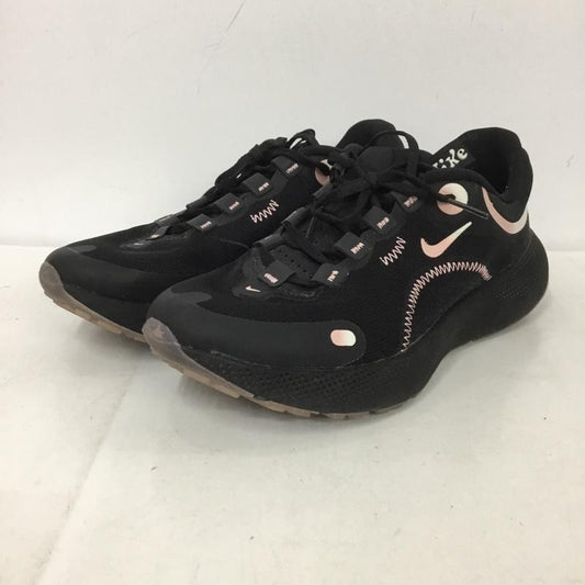 ナイキ NIKE スニーカー スニーカー DM6190-010 REACT ESCAPE RN 24.5cm 24.5cm ロゴ、文字 黒 / ブラック / X 桃 / ピンク /  レディース USED 古着 中古 10136925