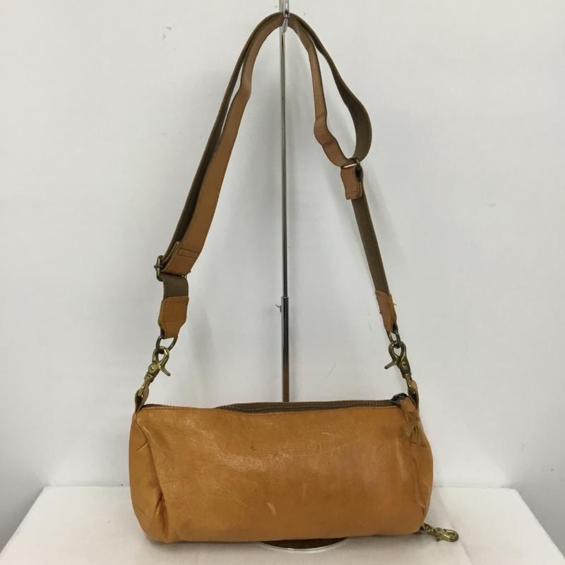 バトラーヴァーナーセイルス Butler Verner Sails ショルダーバッグ ショルダーバッグ 馬革 レザーバッグ ロゴ、文字 キャメル / キャメル /  メンズ USED 古着 中古 10147455
