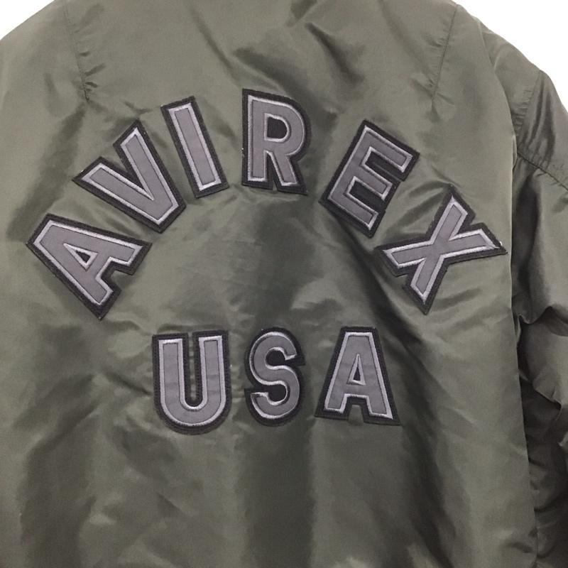 アヴィレックス AVIREX ジャケット、上着 ジャンパー、ブルゾン 783-4252021 フライトジャケット MA-1 アウター XL 無地 カーキ / カーキ /  メンズ USED 古着 中古 10132831
