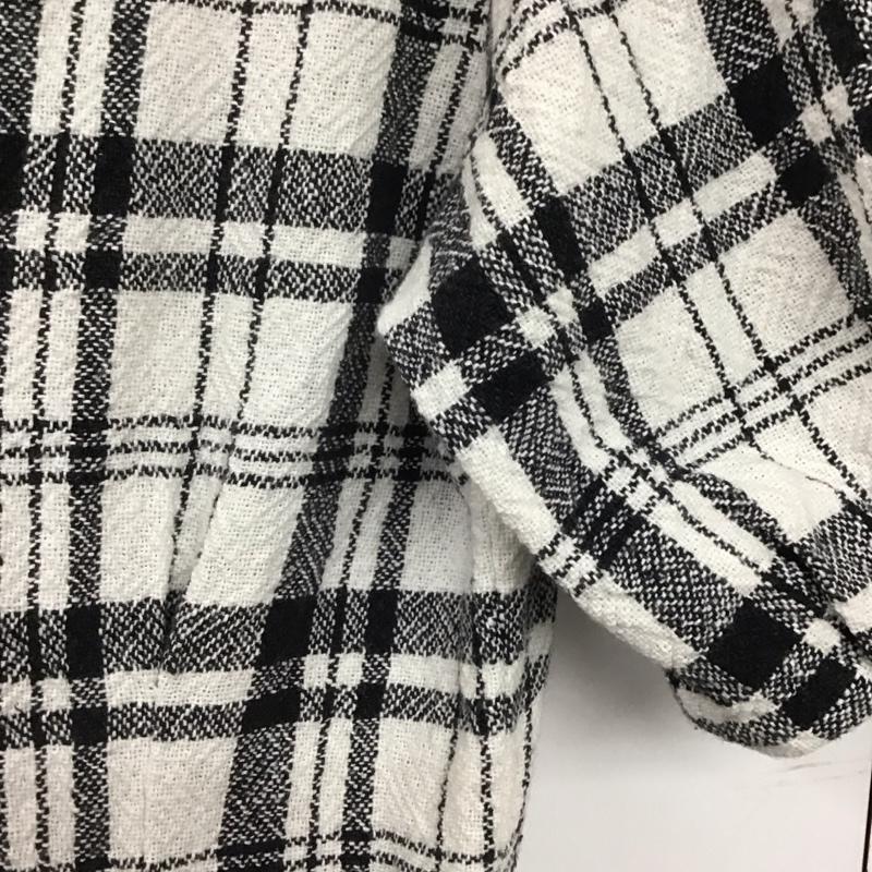 マウジー MOUSSY ワンピース ロングスカート 010BSS30-2030 半袖 フロントボタン 前開き 1 チェック 白 / ホワイト / X 黒 / ブラック /  レディース USED 古着 中古 10142246