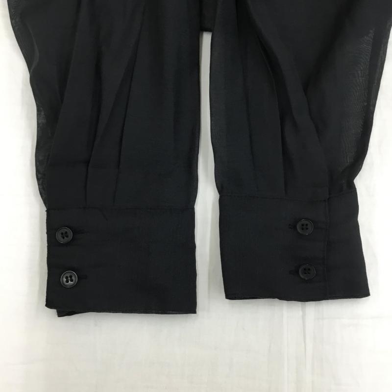 ローリーズファーム LOWRYS FARM シャツ、ブラウス 長袖 FREE 無地 黒 / ブラック /  レディース USED 古着 中古 10134397