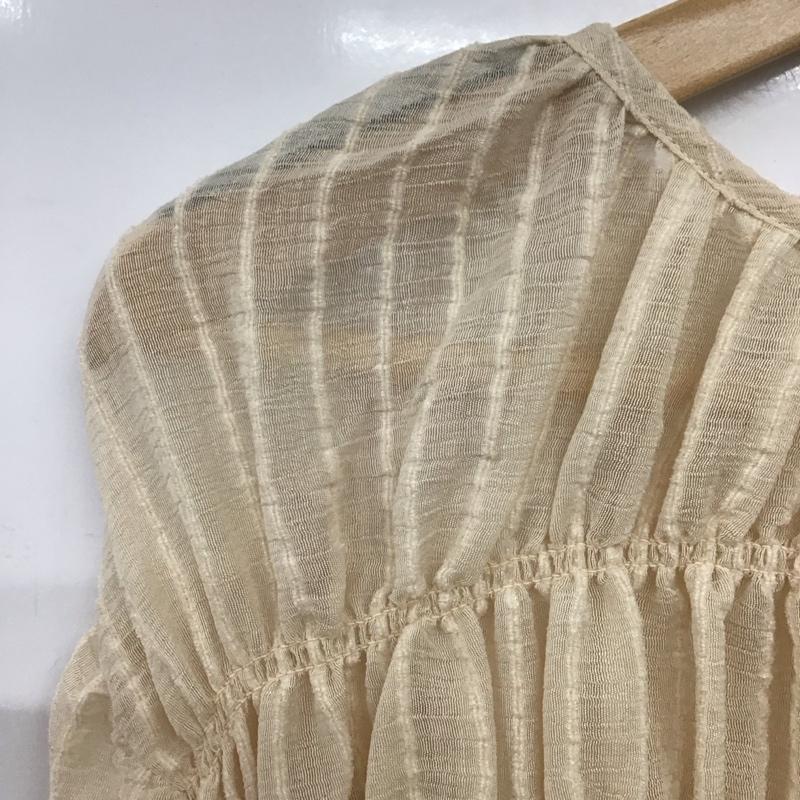 ダブルクローゼット w closet カーディガン 長袖 FREE 無地 ベージュ / ベージュ /  レディース USED 古着 中古 10140689