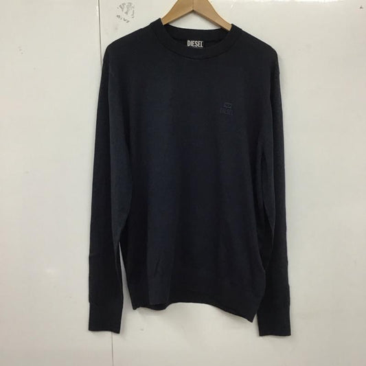 ディーゼル DIESEL ニット、セーター 長袖 XL 無地 紺 / ネイビー /  メンズ USED 古着 中古 10128573