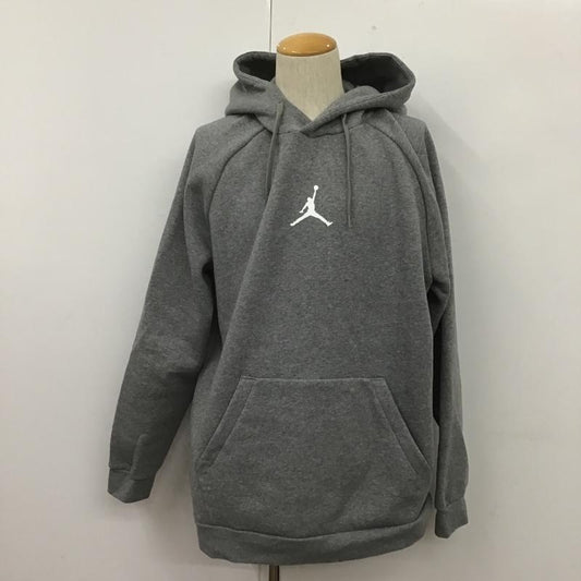 エアジョーダン AIR JORDAN パーカー 長袖 フーディ プルオーバー NIKE 4L 無地 灰 / グレー /  メンズ USED 古着 中古 10106065