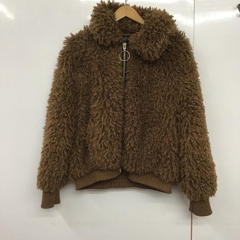 ザラティーアールエフ ZARA TRF ジャケット、上着 ジャケット、ブレザー ジップアップジャケット アウター ボアジャケット S 無地 茶 / ブラウン /  レディース USED 古着 中古 10144289