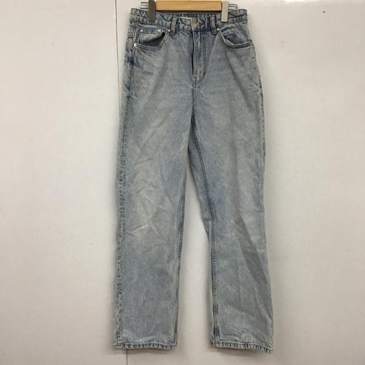 ザラ ZARA パンツ デニム、ジーンズ デニムパンツ ワイドパンツ カジュアルパンツ 38インチ 無地 インディゴ / インディゴ /  レディース USED 古着 中古 10128757