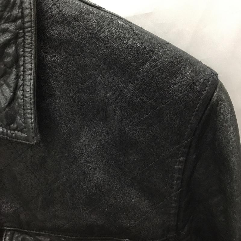 ジャックローズ JACKROSE ジャケット、上着 レザージャケット 250701J 羊革 ラムレザー 4 無地 黒 / ブラック /  メンズ USED 古着 中古 10118847