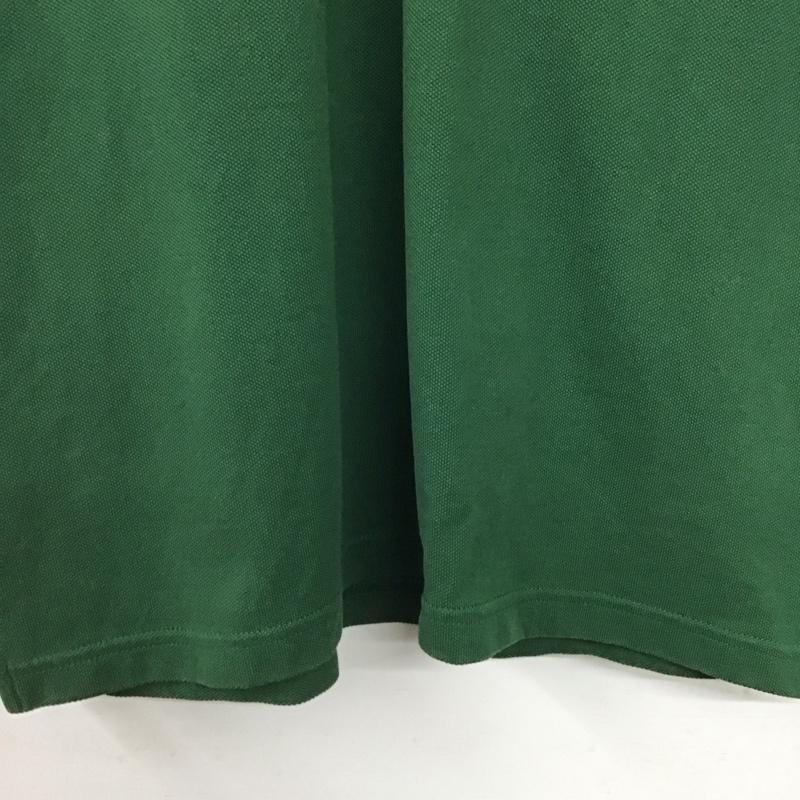 プラダ PRADA ポロシャツ 半袖 sjn256 r192 322 ポロシャツ 半袖カットソー L ロゴ、文字 緑 / グリーン /  メンズ USED 古着 中古 10142100