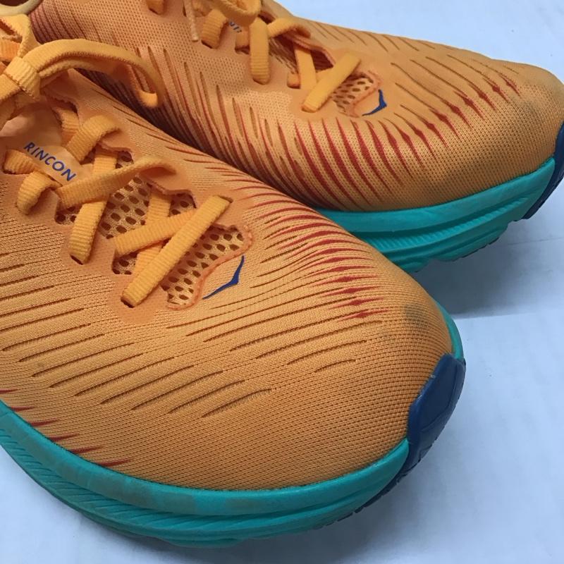 ホカオネオネ HOKA ONEONE スニーカー スニーカー 1119395 RINCON3 25.5cm 25.5cm ロゴ、文字 橙 / オレンジ / X 緑 / グリーン /  メンズ USED 古着 中古 10121621