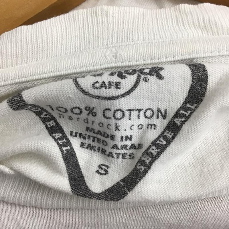 ハードロックカフェ HARD ROCK CAFE Tシャツ 半袖 S プリント 白 / ホワイト /  メンズ USED 古着 中古 10131976