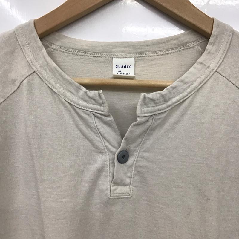 クオドロ quadro Tシャツ 長袖 2 無地 オフホワイト / オフホワイト /  メンズ USED 古着 中古 10131939