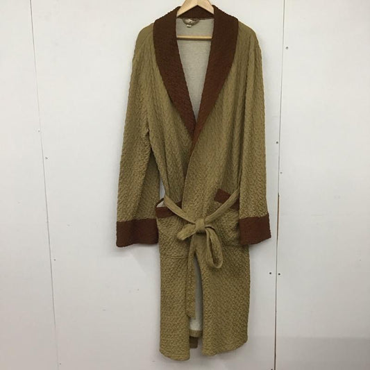 古着 USED カーディガン 長袖 ロング丈 ガウン 無地 ベージュ / ベージュ / X 茶 / ブラウン /  メンズ USED 古着 中古 10146489