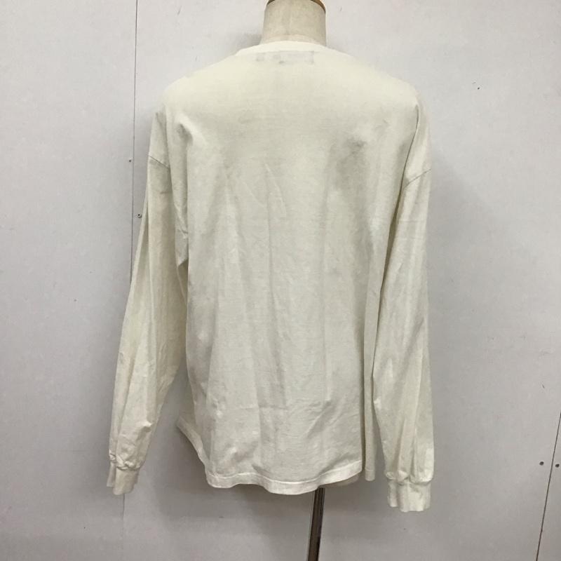 エクストララージ XLARGE カットソー 長袖 長袖カットソー クルーネックカットソー プリントカットソー XL ロゴ、文字 白 / ホワイト /  メンズ USED 古着 中古 10126633