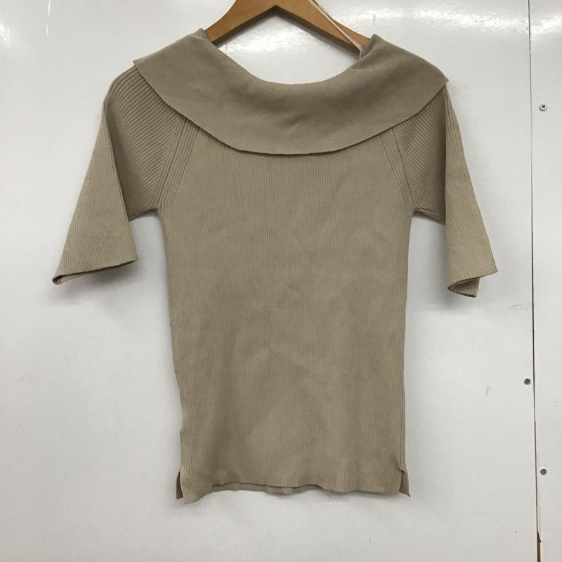 センスオブプレイスバイアーバンリサーチ SENSE OF PLACE by URBAN RESEARCH カットソー 半袖 AA15-22B140 セーラーカラーリブトップ ONE SIZE 無地 ベージュ / ベージュ /  レディース USED 古着 中古 10147215