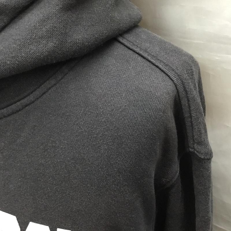 チャンピオン Champion パーカー 長袖 長袖パーカー フード付きパーカー プリントスウェット トレーナー M ロゴ、文字 黒 / ブラック /  メンズ USED 古着 中古 10121075