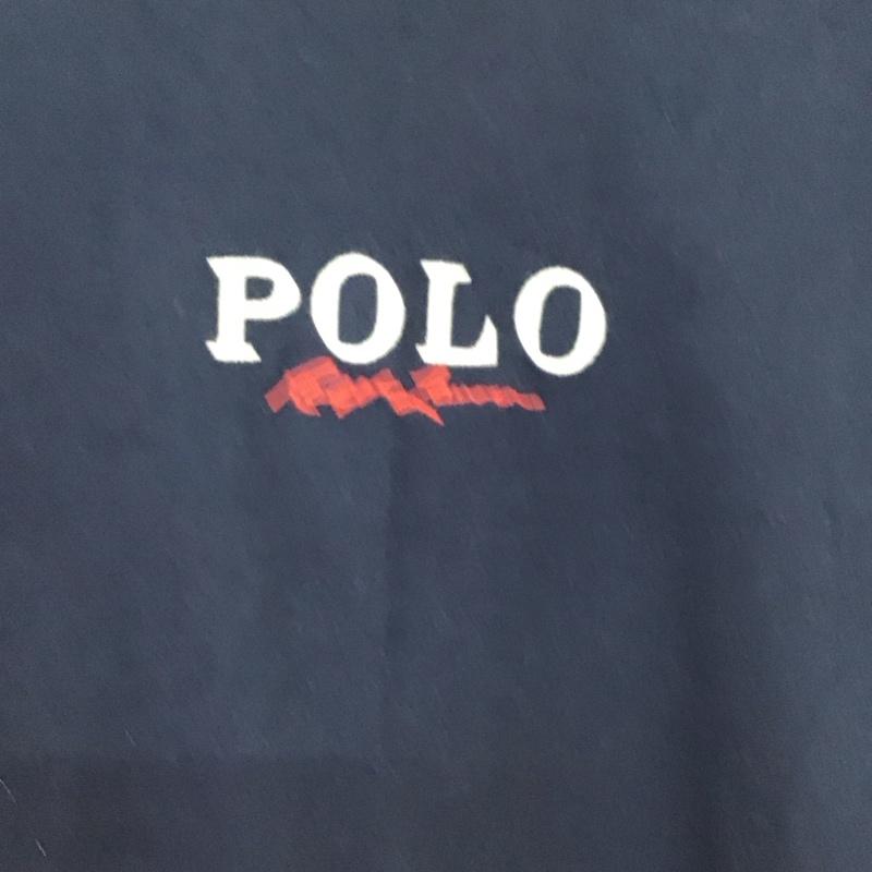 ポロラルフローレン POLO RALPH LAUREN Tシャツ 半袖 L ロゴ、文字 X プリント 紺 / ネイビー /  レディース USED 古着 中古 10150804
