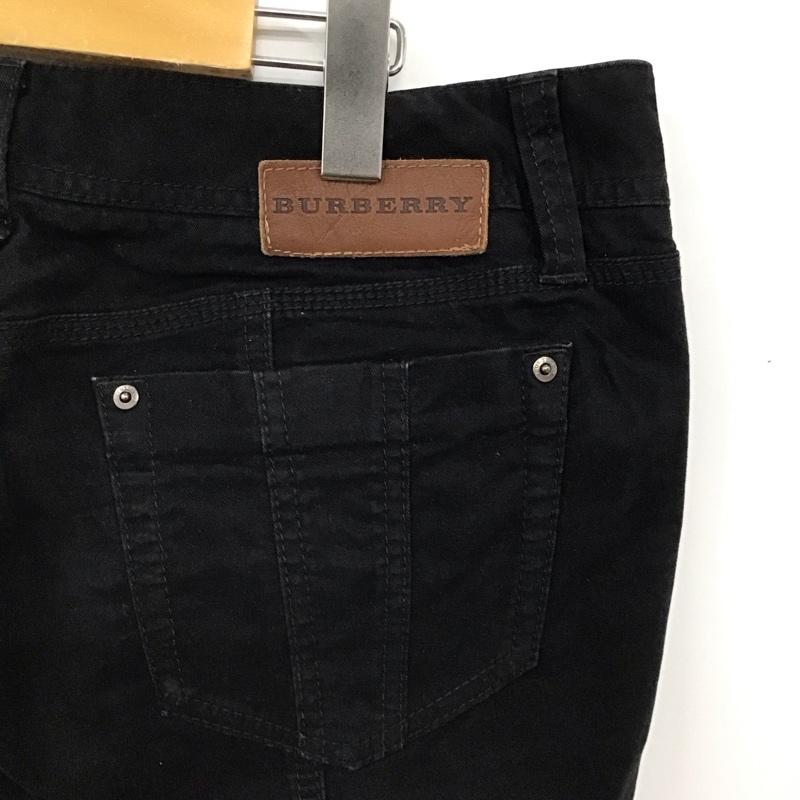 バーバリーロンドン Burberry London パンツ デニム、ジーンズ スリムパンツ カジュアルパンツ ストレッチパンツ 46 無地 黒 / ブラック /  レディース USED 古着 中古 10122496