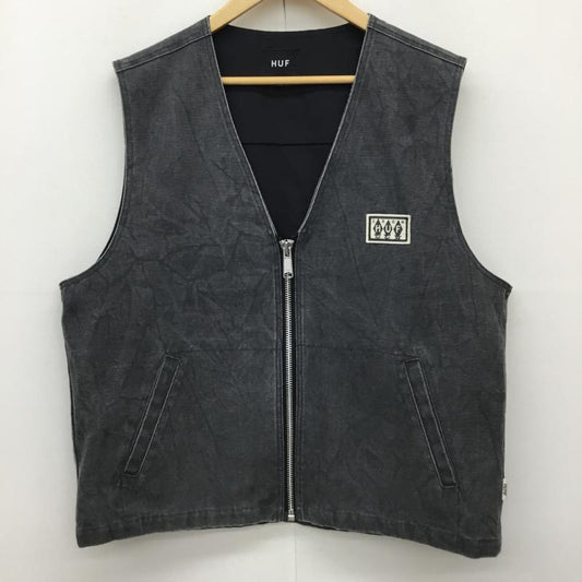 ハフ HUF ベスト ベスト M ロゴ、文字 灰 / グレー /  メンズ USED 古着 中古 10139268