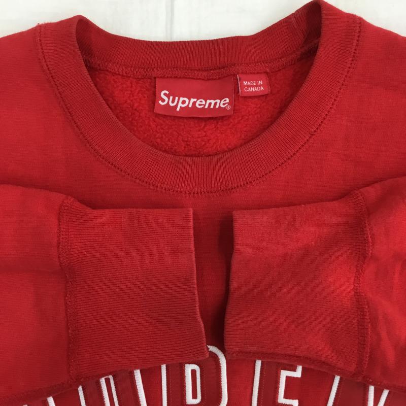 シュプリーム Supreme トレーナー 長袖 15AW Arc Logo Crewneck M ロゴ、文字 赤 / レッド /  メンズ USED 古着 中古 10141593