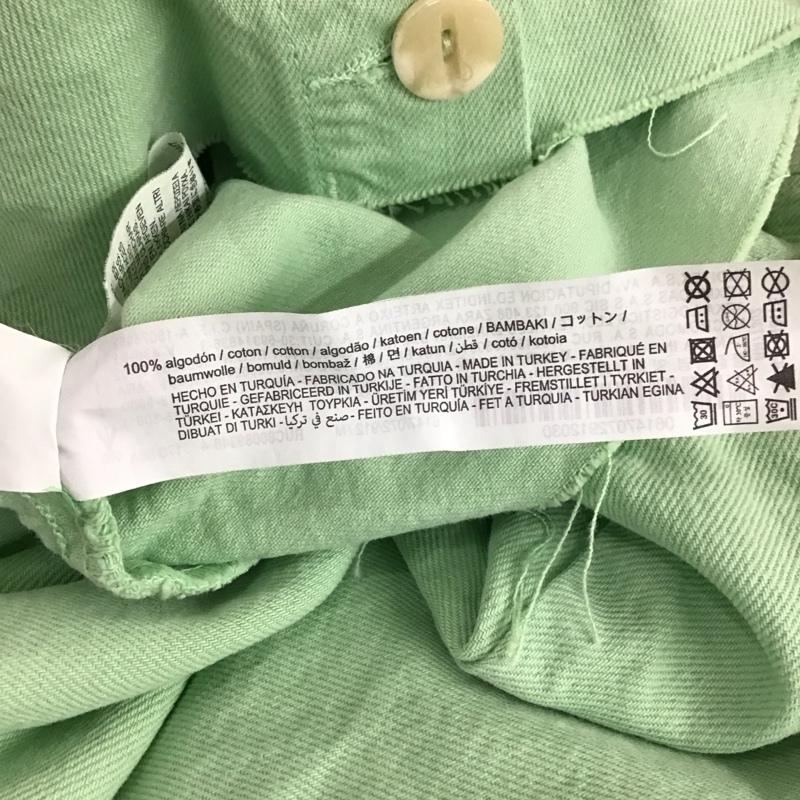 ザラ ZARA シャツ、ブラウス 長袖 M 無地 薄緑 / ライトグリーン /  レディース USED 古着 中古 10120296