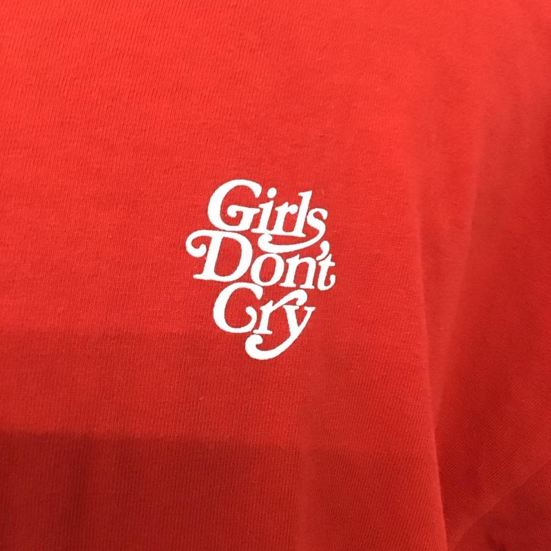 ガールズドントクライ Girls Don t Cry Tシャツ 半袖 XL ロゴ、文字 X プリント 赤 / レッド /  メンズ USED 古着 中古 10117208