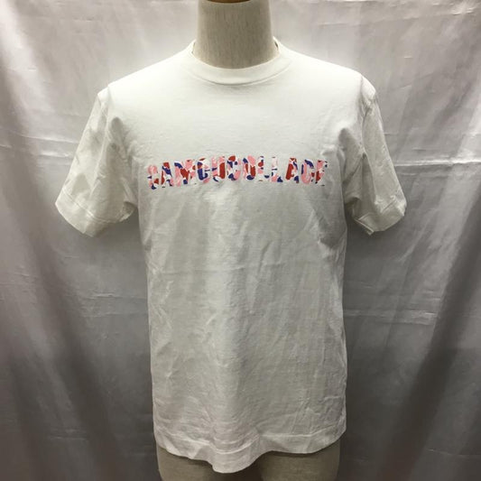 アベイシングエイプ A BATHING APE Tシャツ 半袖 CAMOUCOLLAGE 迷彩 M ロゴ、文字 白 / ホワイト /  メンズ USED 古着 中古 10115697