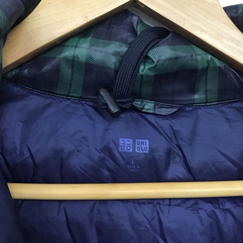 ユニクロ UNIQLO ジャケット、上着 ダウンジャケット 217-080577 ウルトラライトダウンジャケット L チェック マルチカラー / マルチカラー /  レディース USED 古着 中古 10143039