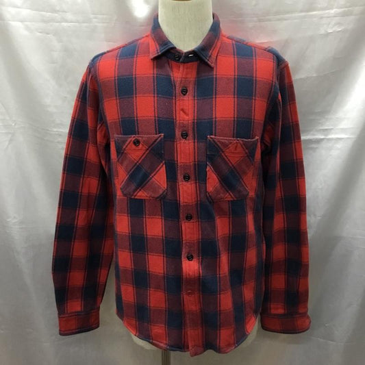 デラックス DELUXE シャツ、ブラウス 長袖 長袖シャツ カラーシャツ ポケットシャツ 長袖カットソー チェックシャツ L チェック マルチカラー / マルチカラー /  メンズ USED 古着 中古 10117541