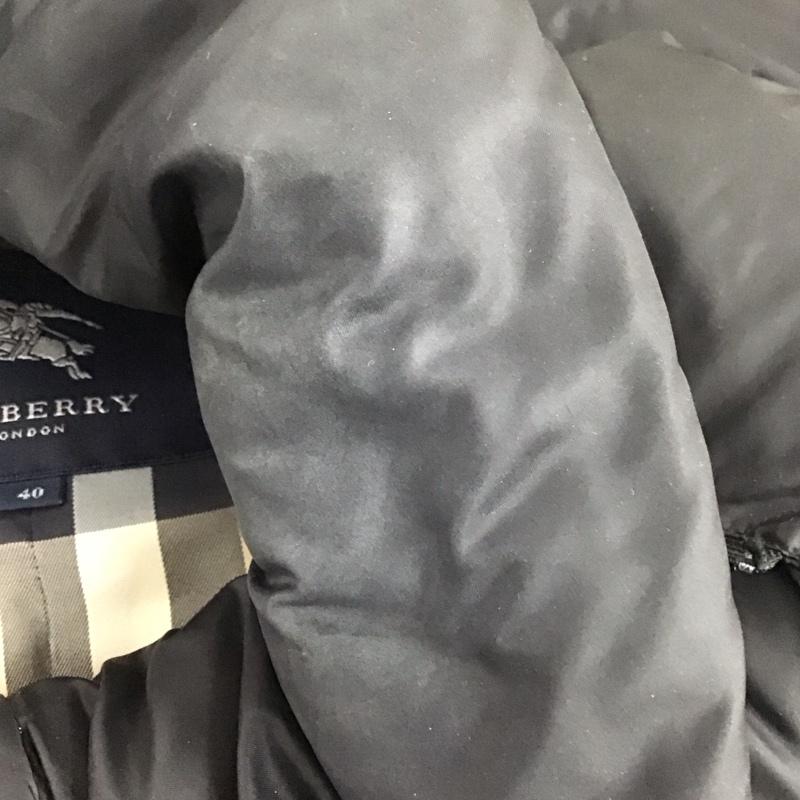 バーバリーロンドン Burberry London ベスト ベスト ベスト ジップアップベスト スタンドネック 40 無地 黒 / ブラック /  レディース USED 古着 中古 10134112