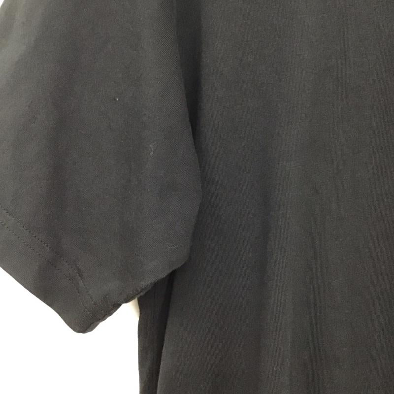 アディダス adidas Tシャツ 半袖 半袖カットソー プリントTシャツ クルーネックカットソー ロゴ、文字 黒 / ブラック /  メンズ USED 古着 中古 10133716